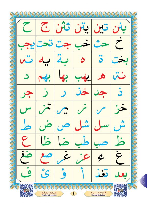 Qaidah Noorania with QR codes - Hafs