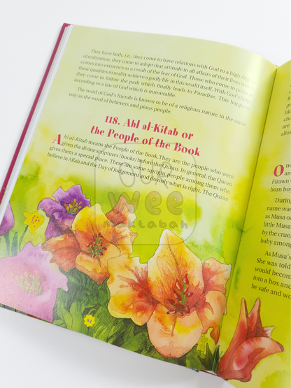 An inside sample page from the book 365 Days with the Quran about the people of the book