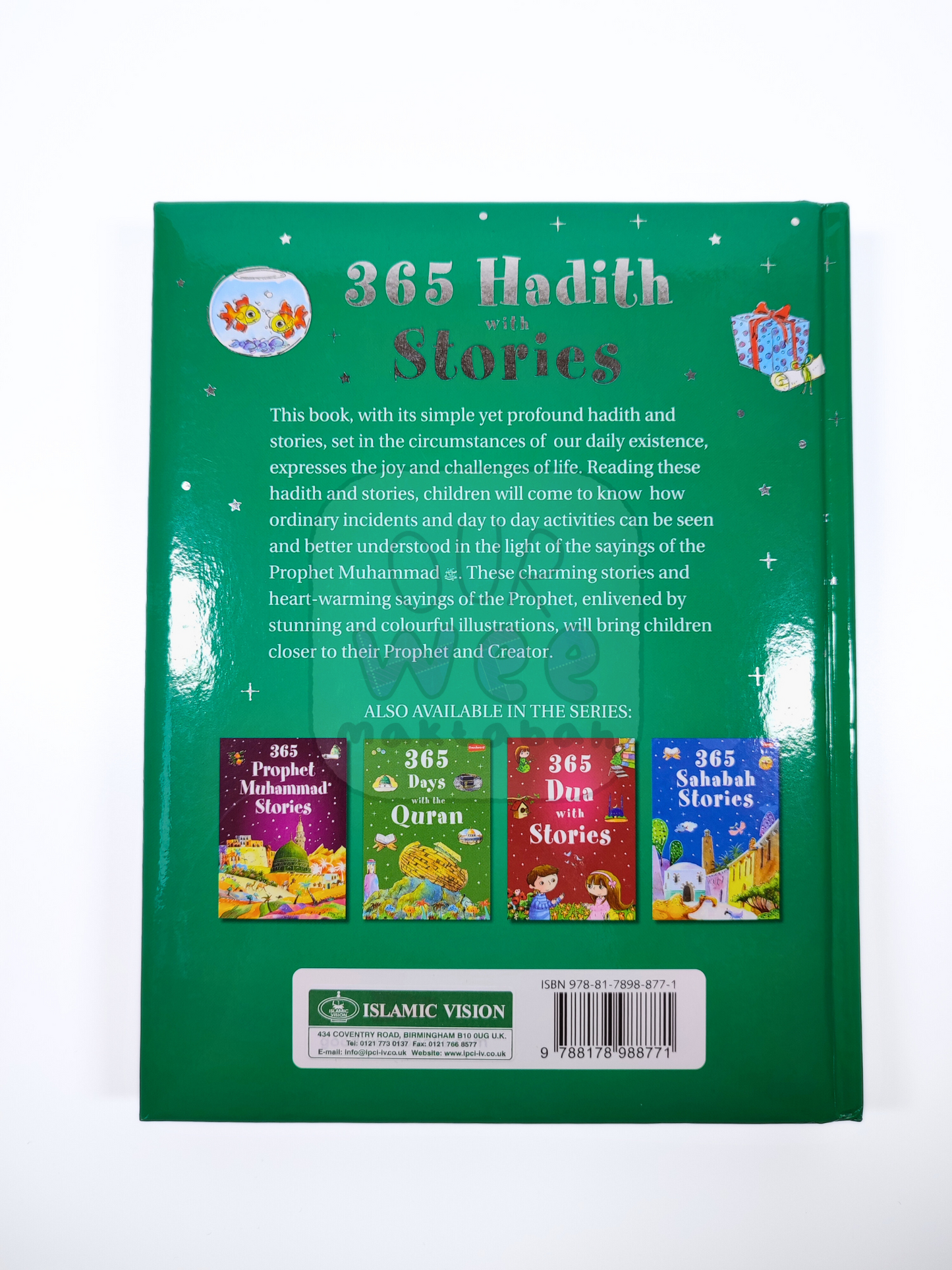 The back page of 365 Hadith with Stories
