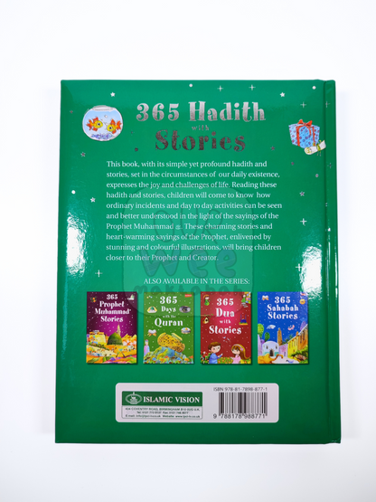 The back page of 365 Hadith with Stories