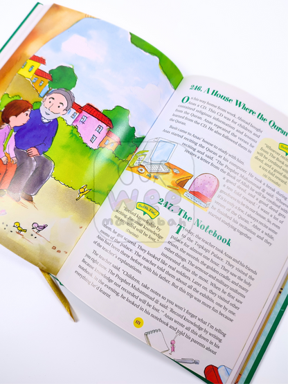 A sample page from 365 Hadith with Stories