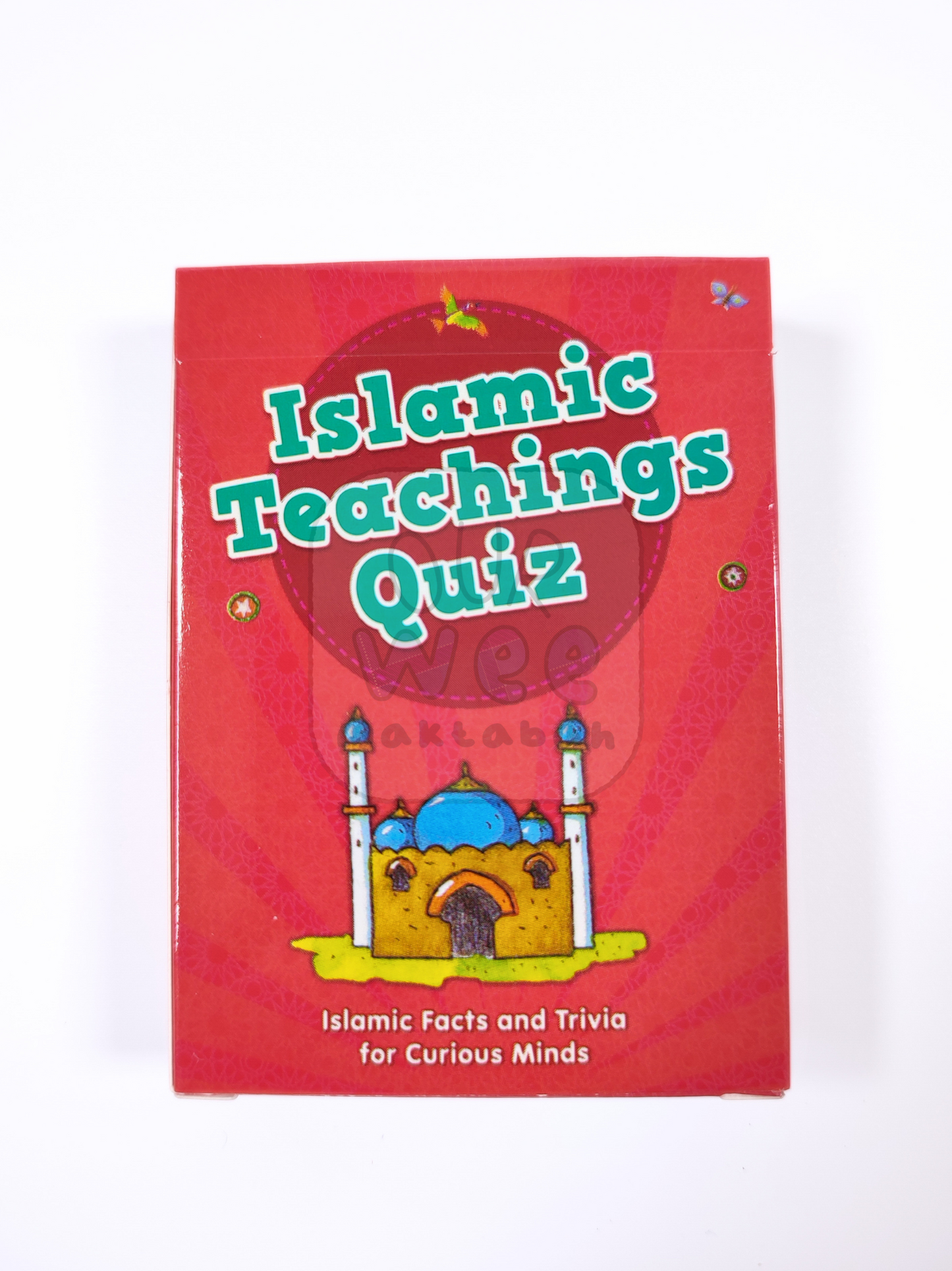 The front of the pack of Islamic Teachings Quiz Cards