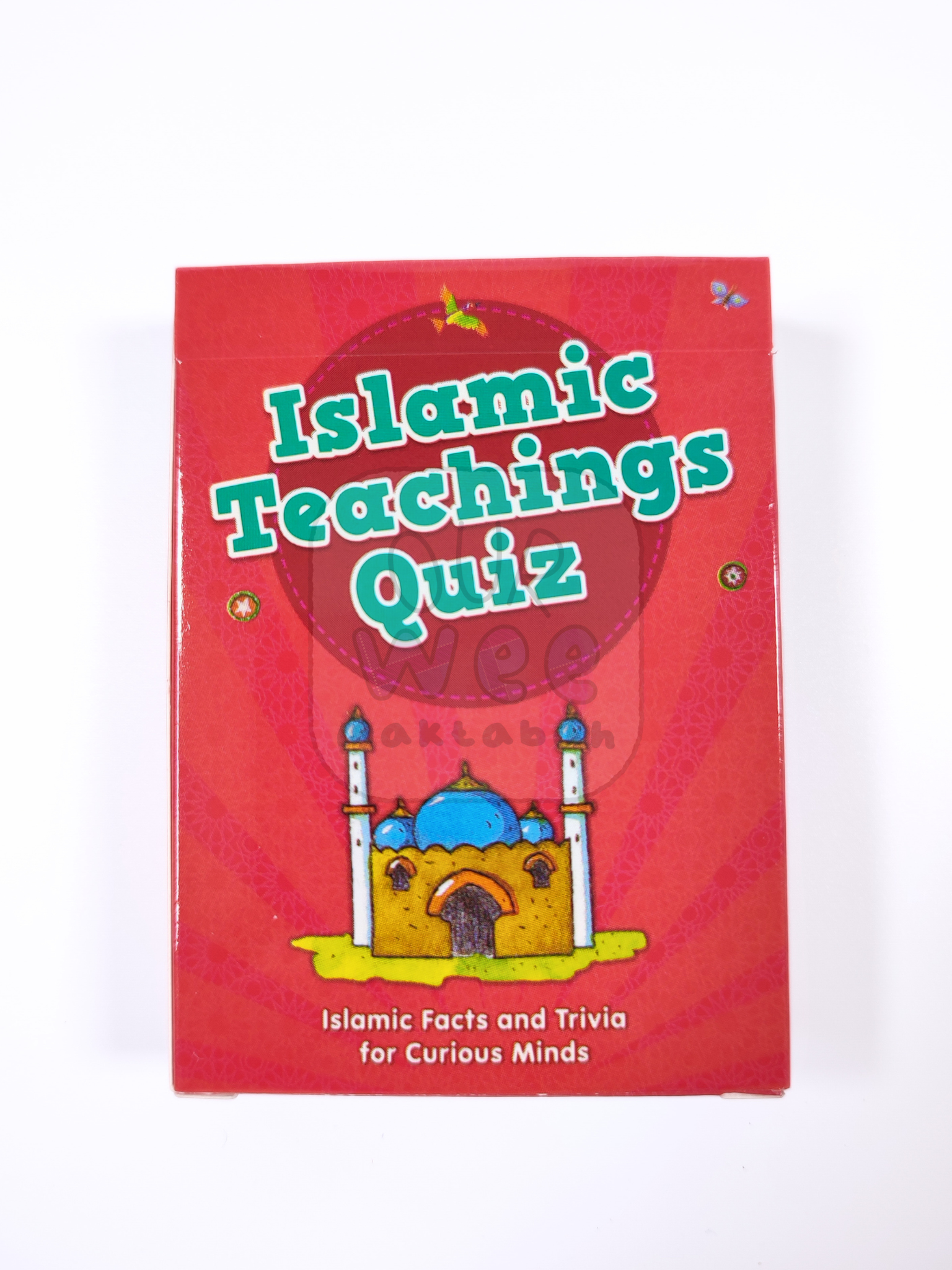The front of the pack of Islamic Teachings Quiz Cards