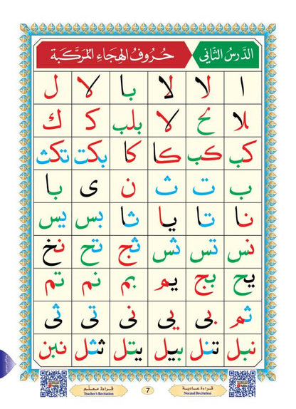 Qaidah Noorania with QR codes - Hafs