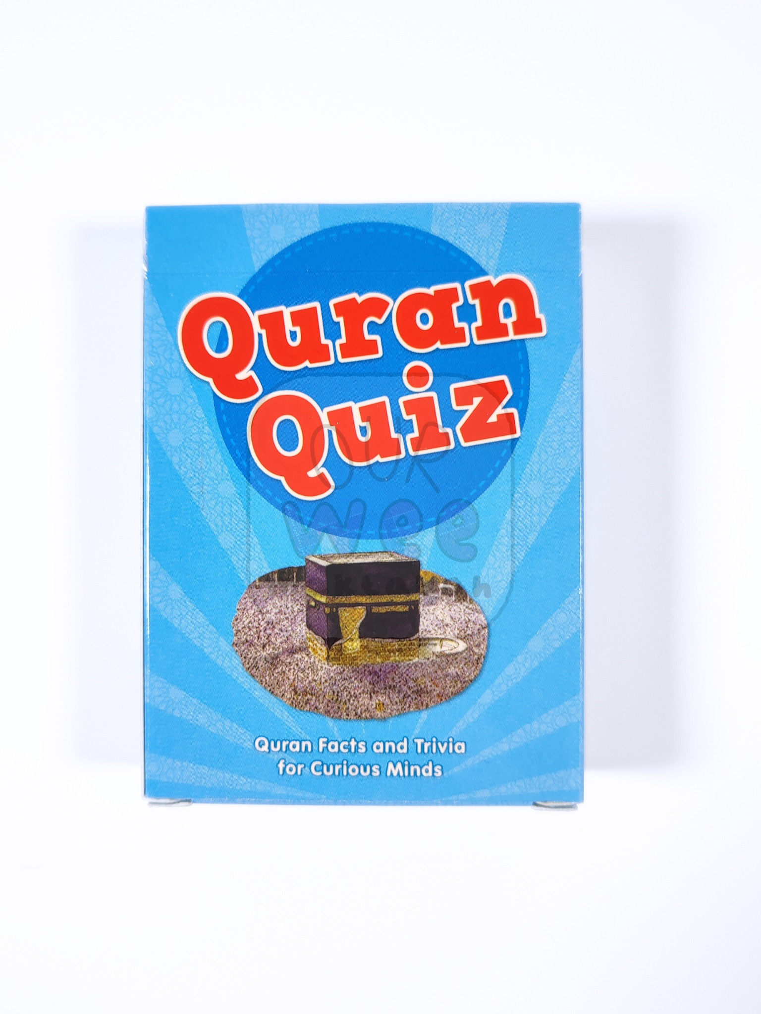 Blue front of the Quran Quiz cards pack
