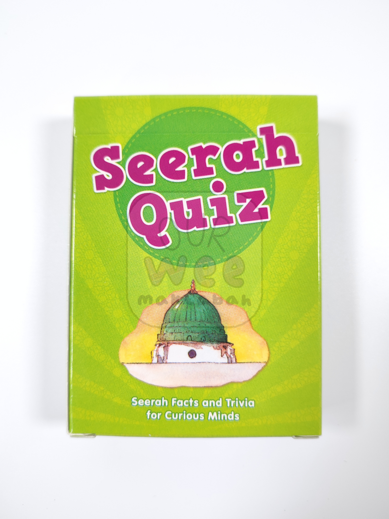 The front of the Seerah Quiz Cards pack