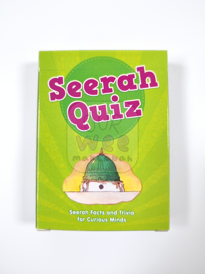 The front of the Seerah Quiz Cards pack
