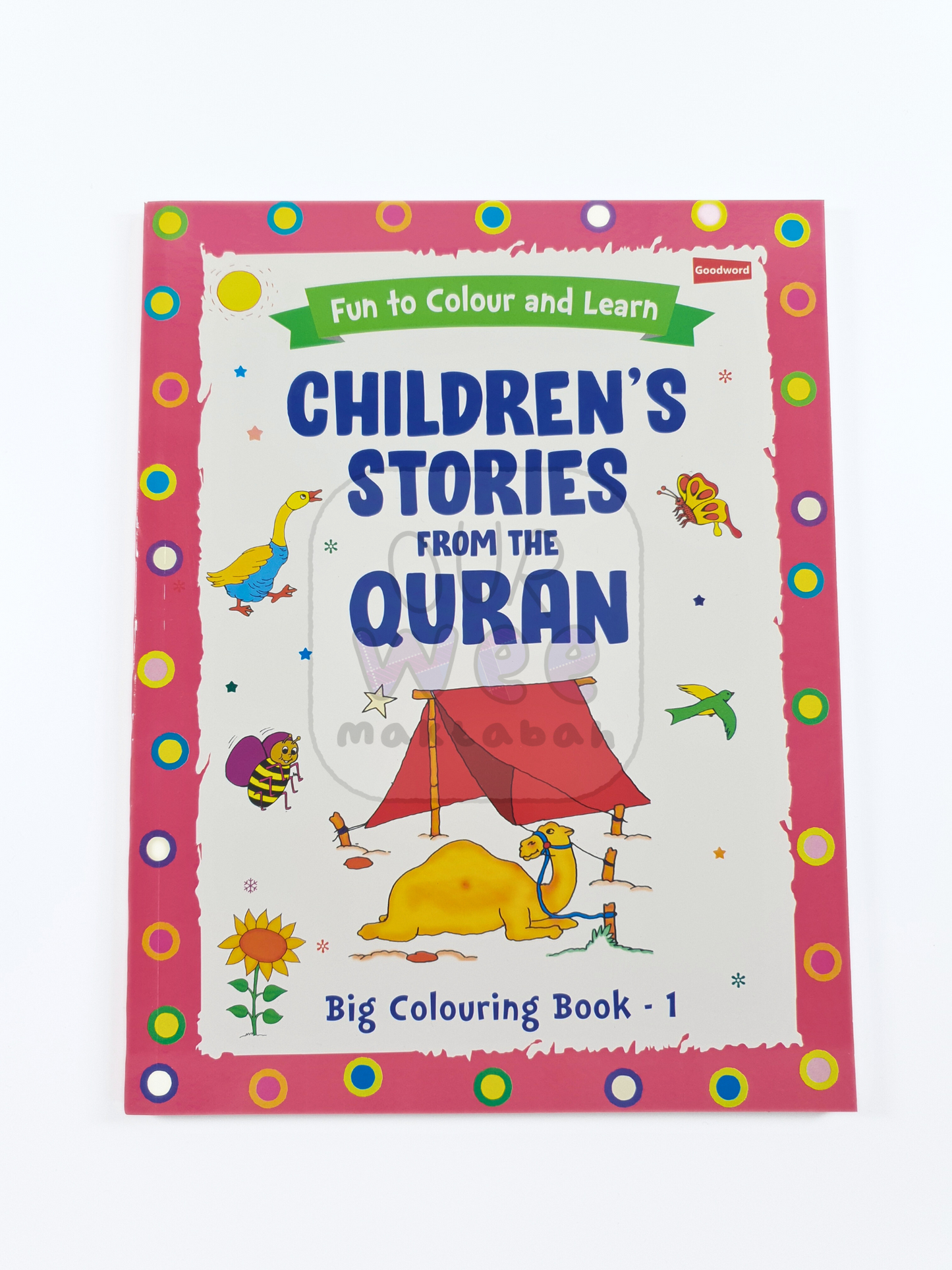 The front cover of Children's Stories from Quran Colouring Book
