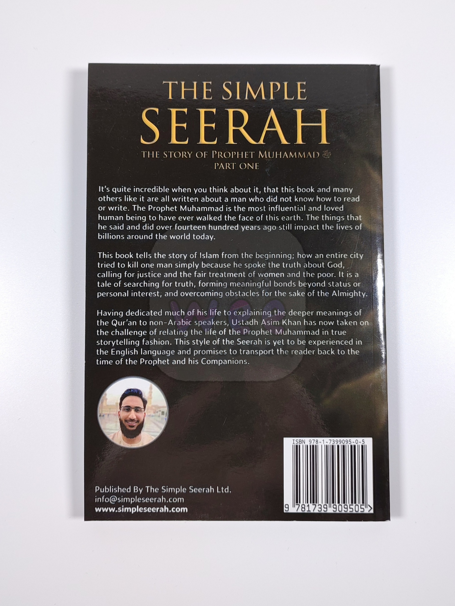 The back cover of The Simple Seerah Part 1